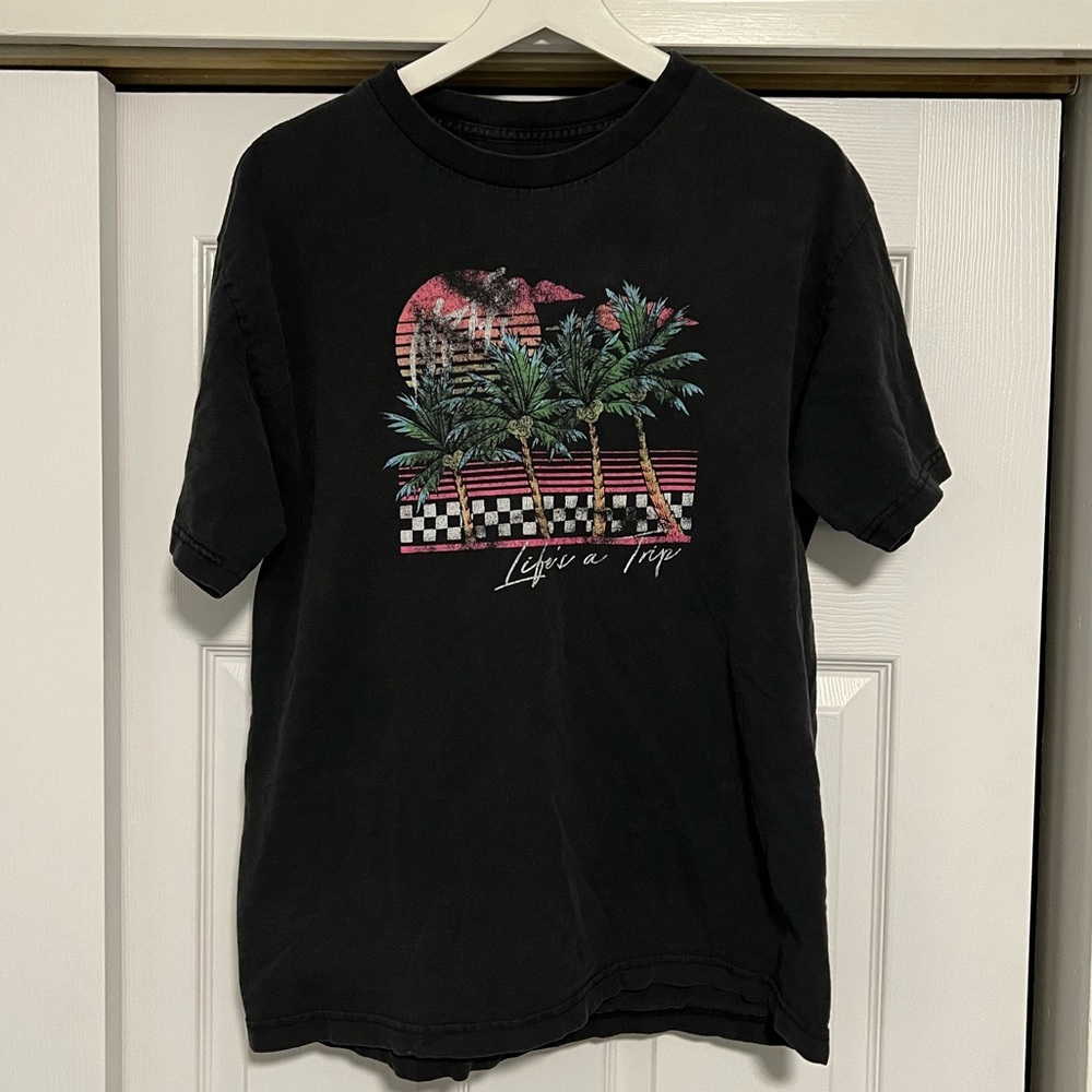 Used Large Neff Skate Tee Faded Black